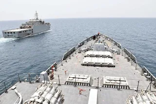 Navies of India and the UAE carried out a Military Exercise