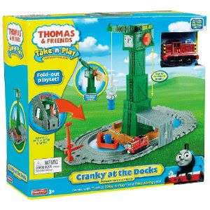 Pre-kindergarten toys - Thomas & Friends - Take-n-Play Cranky at the Docks Playset