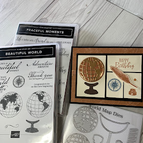 Masculine Birthday Card and stamp sets and dies used to create the card