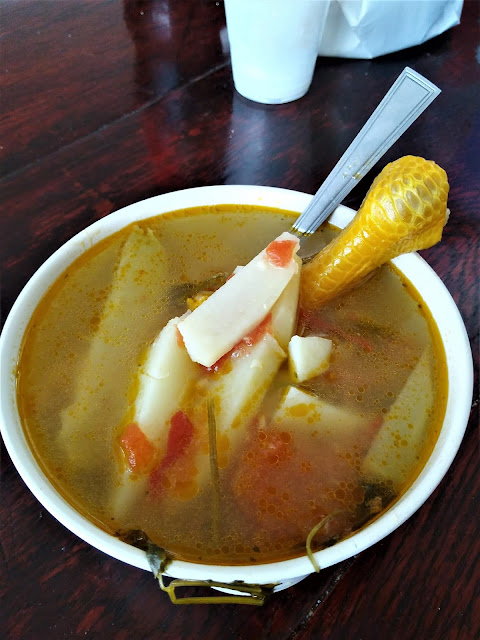 Salvadorean chicken soup for lunch, Mexico City. November 2018.