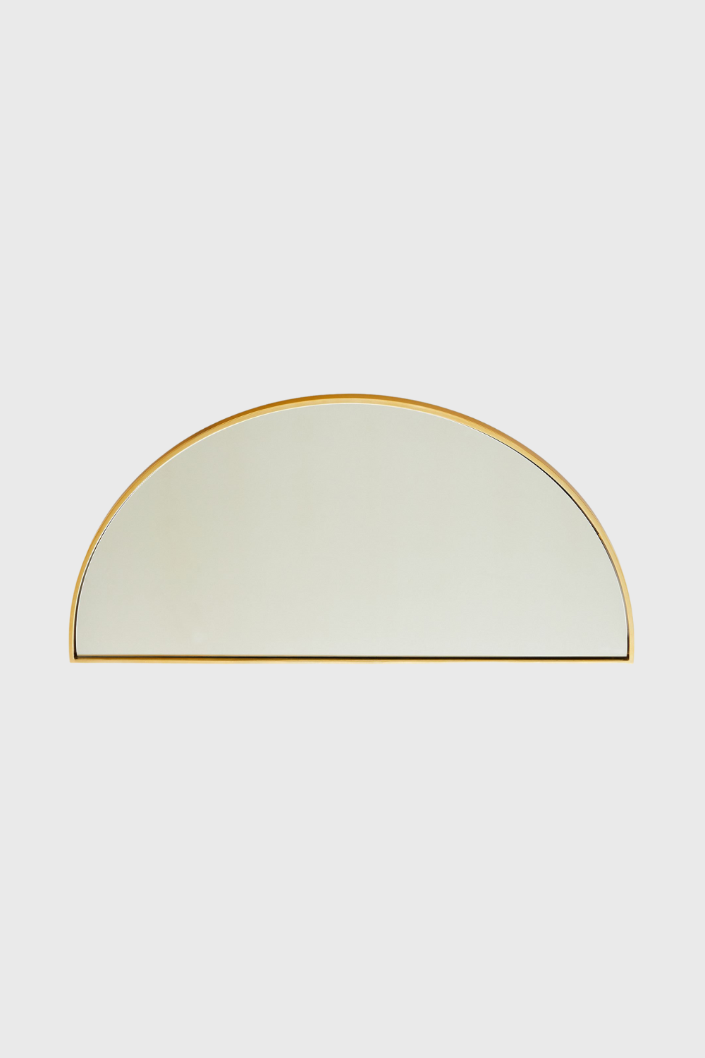 half-moon metal large wall mirror