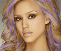 jessica alba colored hair