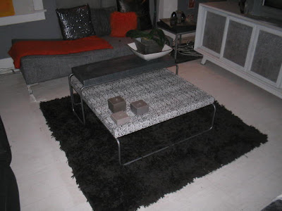 faux leather coffee table