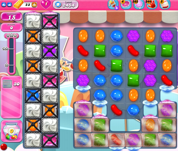 Candy Crush Saga level 2454