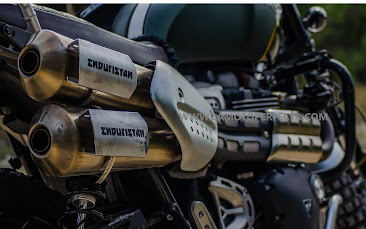 Tubo de escape de la Triumph Scrambler 1200 XC verde protector año 2019