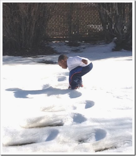 Touch the snow