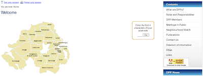 Clickable map and postcode search on DPP homepage