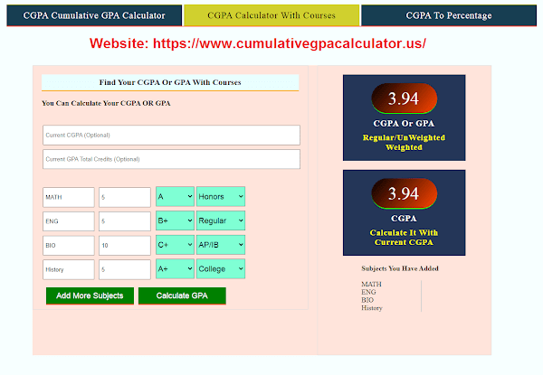 weighted gpa calculator