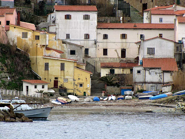 Gorgona island seen from a ferry