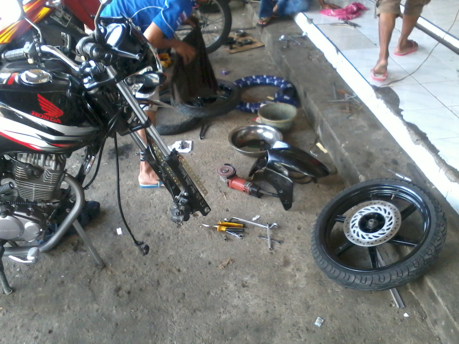 My Blogs Pasang Spakbor Ninja 250R Di Megapro