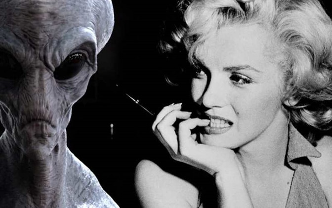 Marilyn Monroe teria sido assassinada porque sabia que existiam alienígenas 00