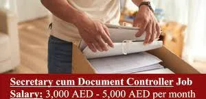 Document Controller and Clerk Required For Construction Industry in Dubai