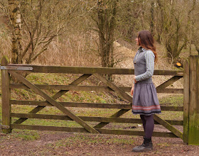 wearing grey in the countryside