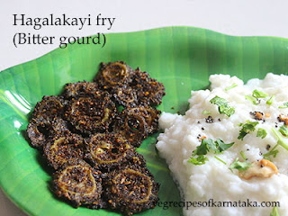 Hagalakayi fry recipe in Kannada