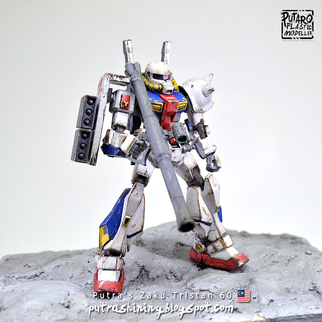 Izutaro Project Merdeka: HGUC 1/144 Tristan Custom / HGUC 1/144 Zaku II Custom - Malaysia 60th Merdeka by Putra Shining