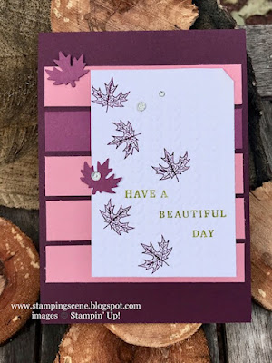 birthday card with stampin up beautiful autumn