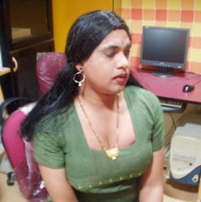Indian Crossdressers Men in Drag My Wife made me wear her saree and 
