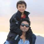 Salman Yusuff Khan with his son