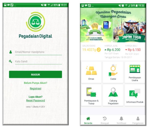 Pegadaian Digital Apps untuk Nabung Emas