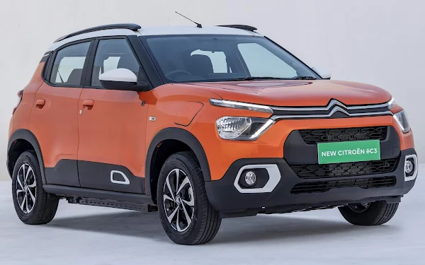 Citroën ë-C3 2023 elétrico revelado na Índia com autonomia de 320 km