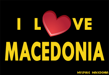 I Love Macedonia (heart, red, yellow, black)