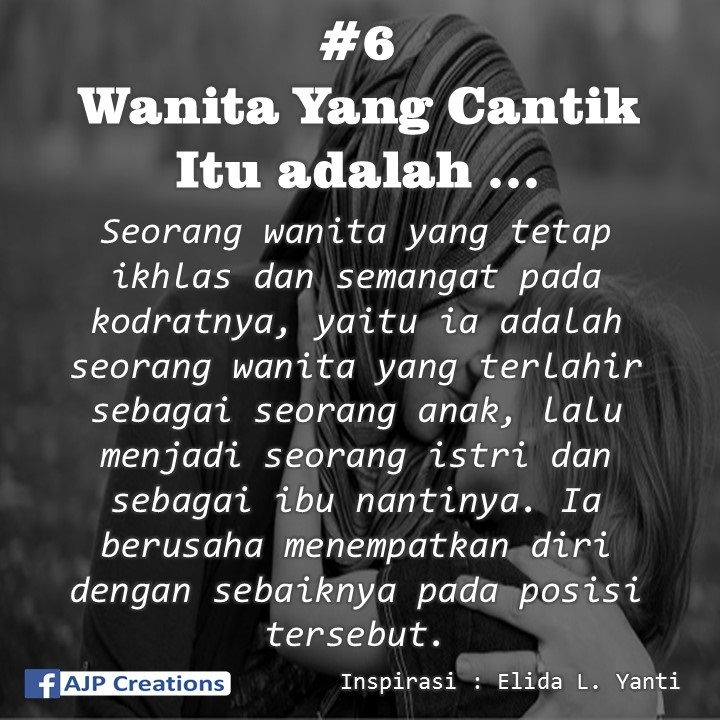  Kata Kata  Motivasi  Menjadi Wanita  Yang Cantik AJP Creations