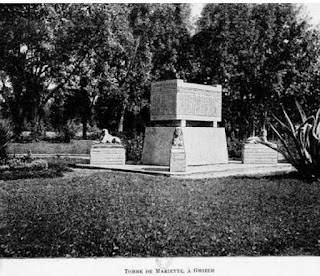 Mariette Pasha's tomb in Giza Museum