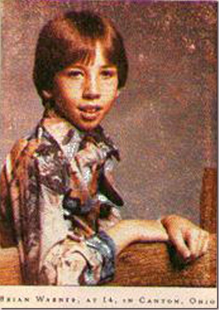 El pequeño Brian Warner, imagino que a principios de los 80