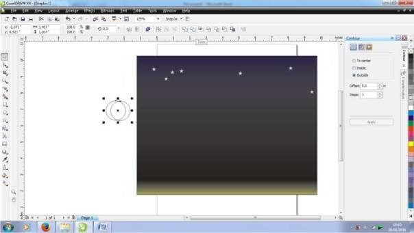 Cara Membuat Pemandangan Malam Hari di Corel Draw