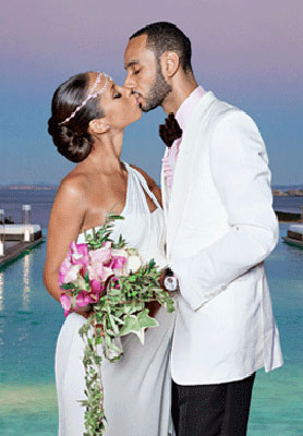 Alicia Keys - Celebrity Wedding Hair