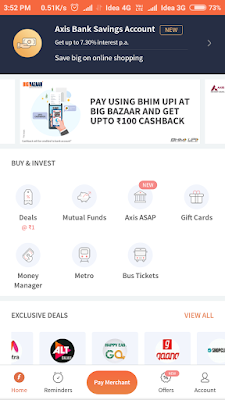 Freecharge home page features image