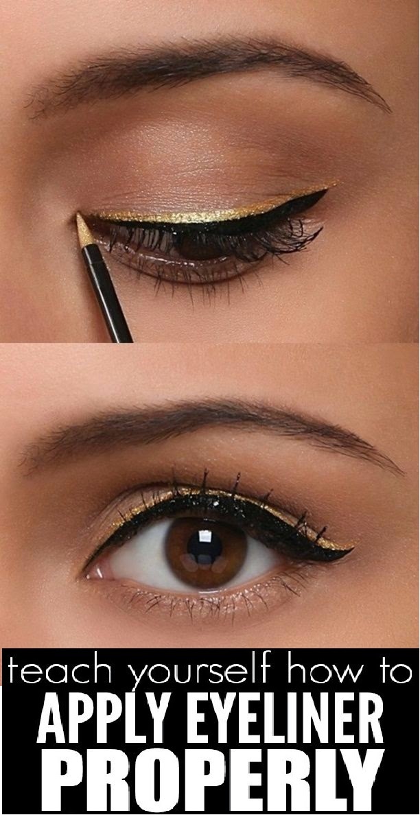 IDEAL FASHION Teach yourself how to apply eyeliner properly