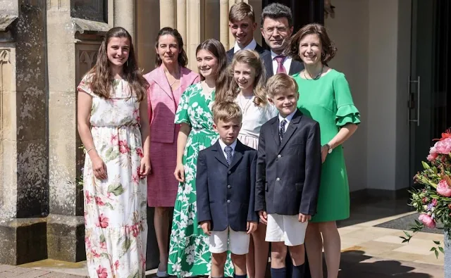 Grand Duchess Maria Teresa, Princess Stephanie, Prince Charles, Princess Alexandra, Princess Claire, Princess Amalia