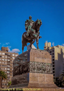 Statue of Uruguayan hero José Artigas