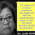 Senator De Lima Fears To Have A Death Penalty in The Philippines