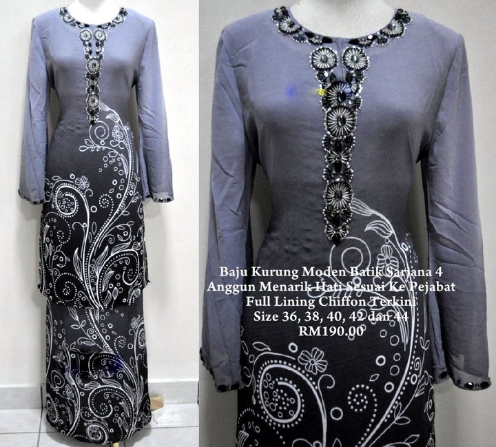 ~ INA BUTIK COLLECTION ~: Baju Kurung Moden Batik Sarjana