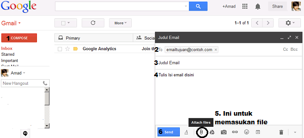 Cara Mengirim Email di Gmail