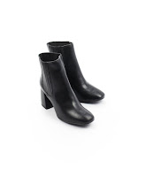 Aurora Preto - ref. 391 - Bota toda preta com salto bloco (All Black)