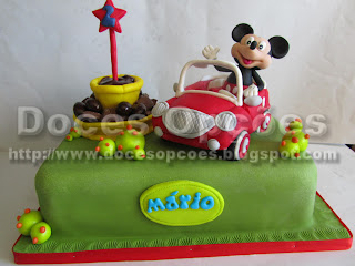 Bolo parabéns Carro do Mickey