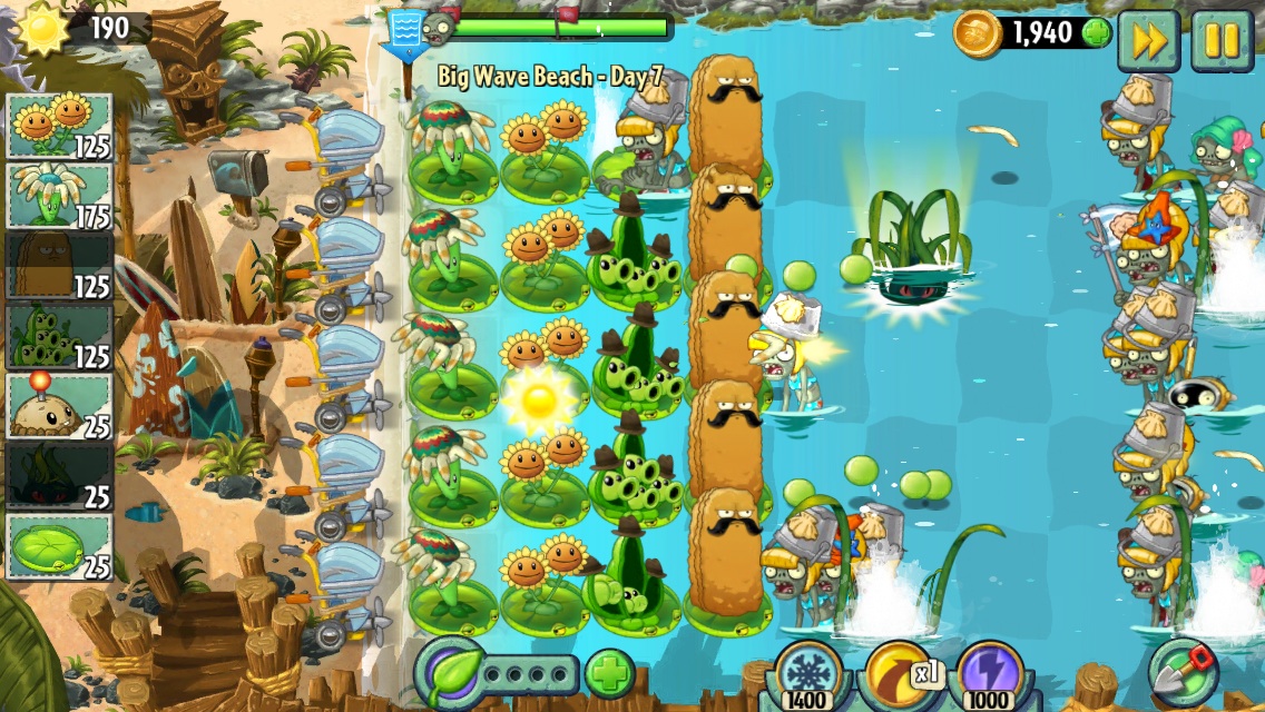 Plants Vs Zombies 2 It S About Time Gets Big Wave Beach Update