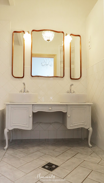 How to turn a dressing table into a double vanity - DIY tutorial - completed