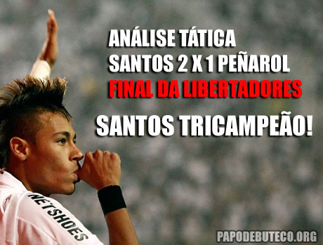 Analise tática entre Santos 2x1 Peñarol na final da Libertadores