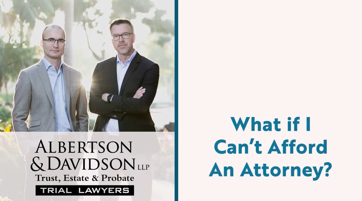 What should I do if I can't afford an attorney?
