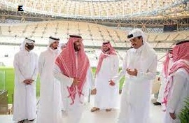 Crown Prince Mohammed bin Salman arrived in Doha for the opening ceremony of the Football World Cup