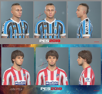 PES 2019 Facepack Everton Soares & Joao Felix by HUY BUI