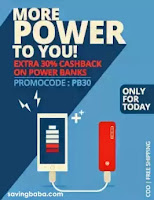 Power Banks Extra 30% Cashback – PayTM