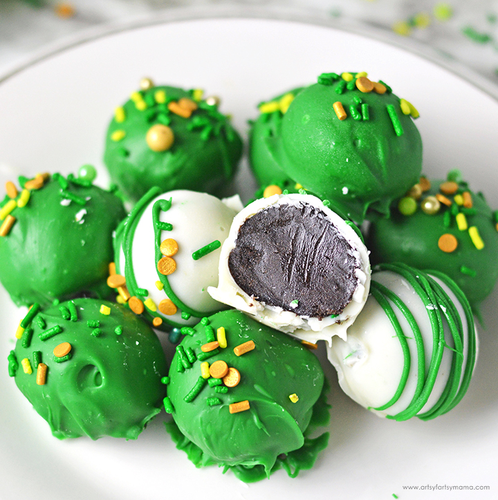 St. Patrick's Day Mint Oreo Truffles Recipe