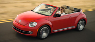 2013 Volkswagen Beetle Convertible red