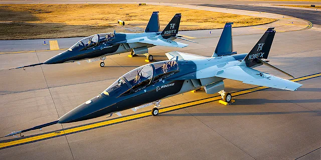 Image Attribute: Boeing's T-X Prototype 1 (N381TX) and 2 (N382TX) / Source: Boeing