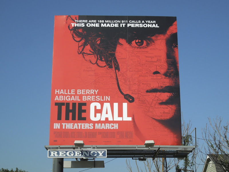 Halle Berry The Call movie billboard